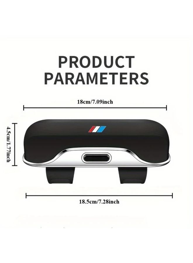 Gray Sports Car Sun Visor Glasses Case Fashion Storage Gift for Men Women - Image 2
